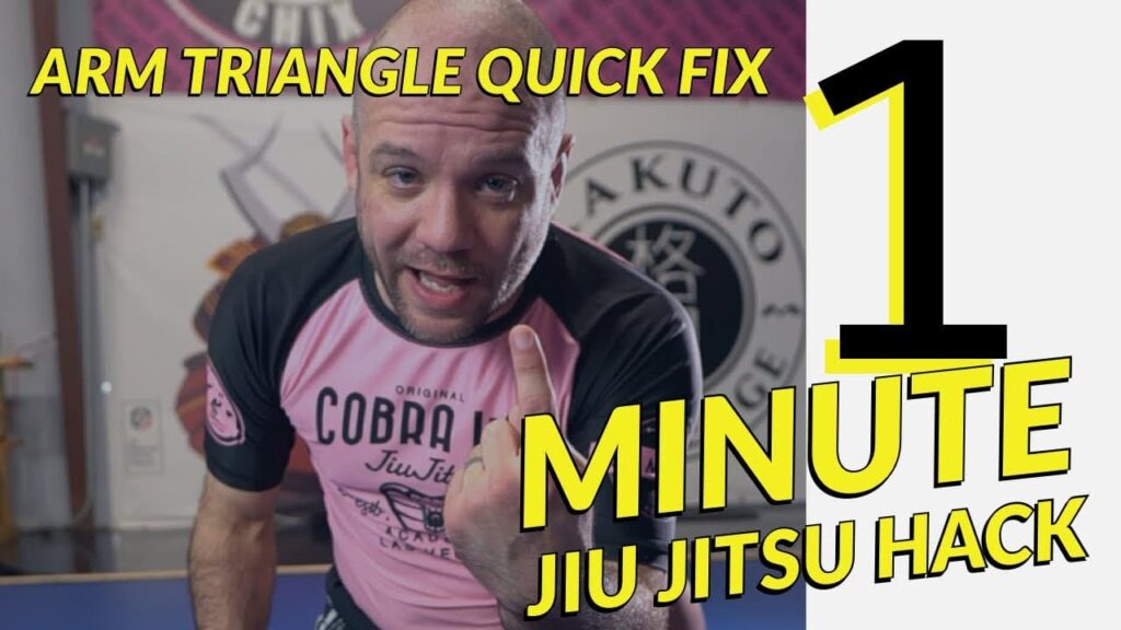 1 Minute Jiu Jitsu Hack - Arm Triangle Quick Fix #shorts