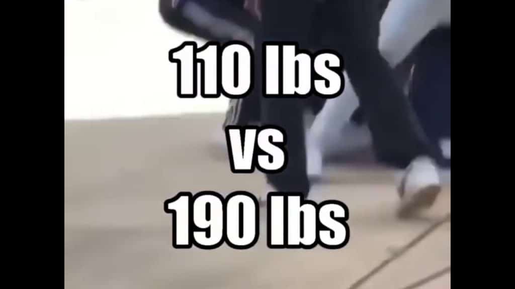 110lbs vs 190lbs (Triangle Finish)