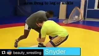 Kyle Snyder - Leg or ankle pick setup from Arm drag