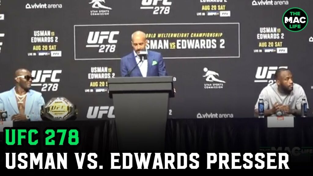 UFC 278 Press Conference: Kamaru Usman vs. Leon Edwards II