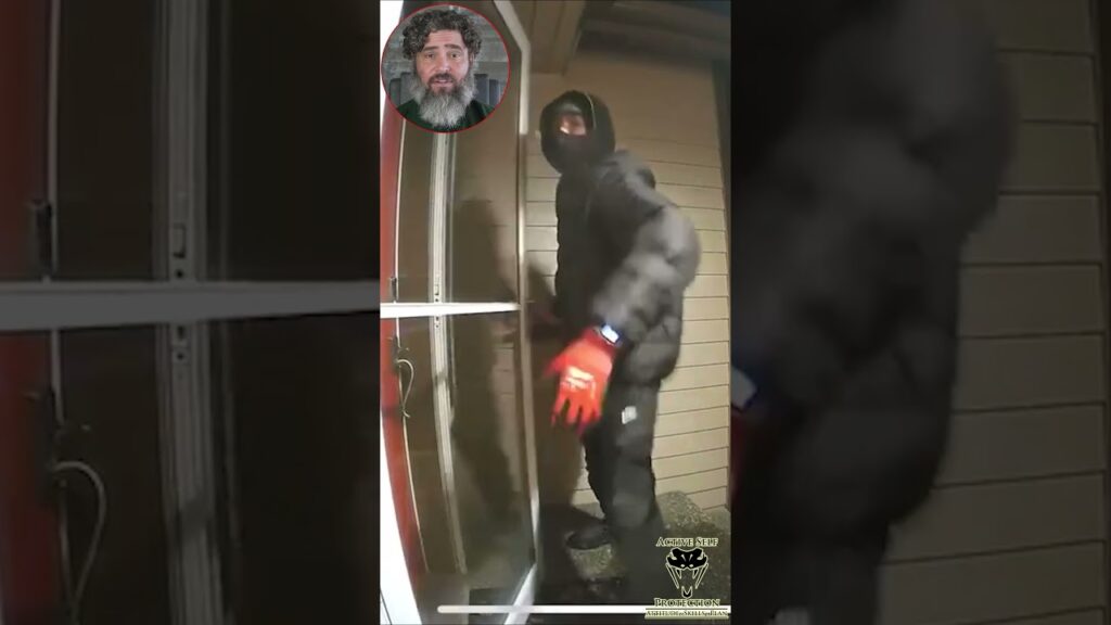 Follow Home Armed Home Invader Defeated By A Split Second! #shorts