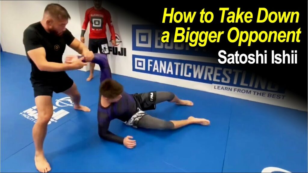 How to Take Down a Bigger Opponent in No Gi Grappling with Satoshi Ishii     #bjjwhitebelt #bjj