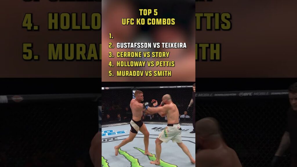 TOP 5 KNOCKOUT COMBOS 🚨 #ufc