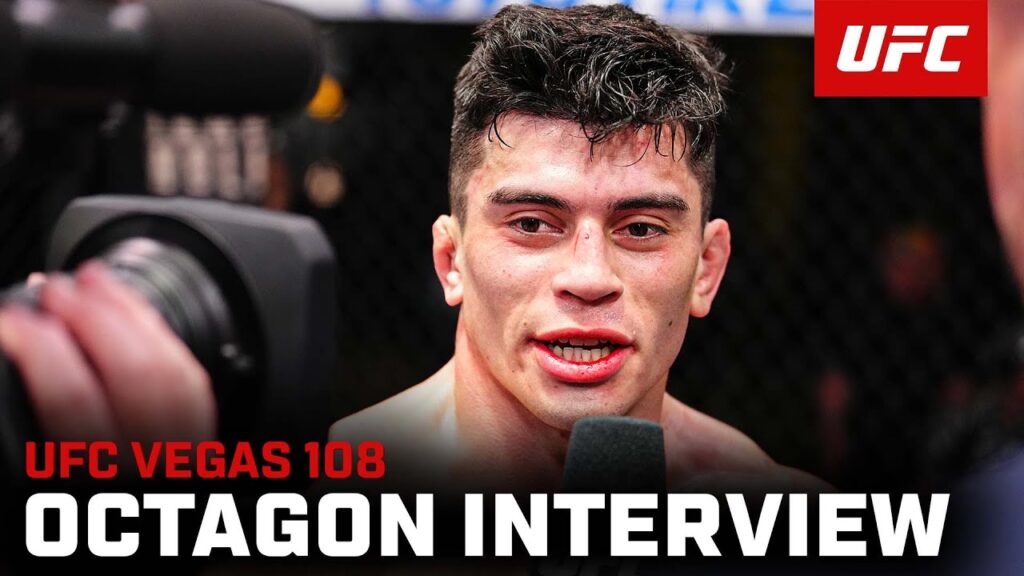 Kevin Vallejos Octagon Interview | UFC Vegas 108