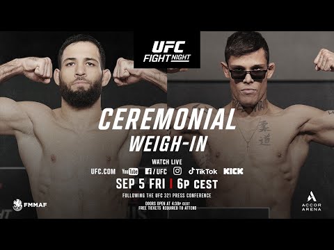 UFC Paris: Ceremonial Weigh-In