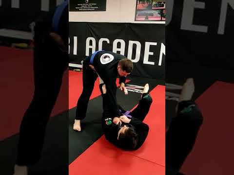 2 on 1 open guard to single leg