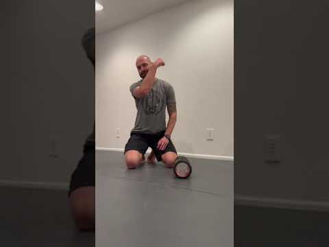 3 Exercises To Fix A Stiff Mid Back (W/ a Foam Roller) #shorts