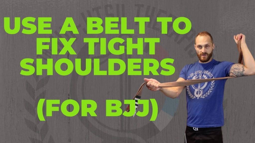4 Way Shoulder Mobility Exercises For BJJ (With A Belt)