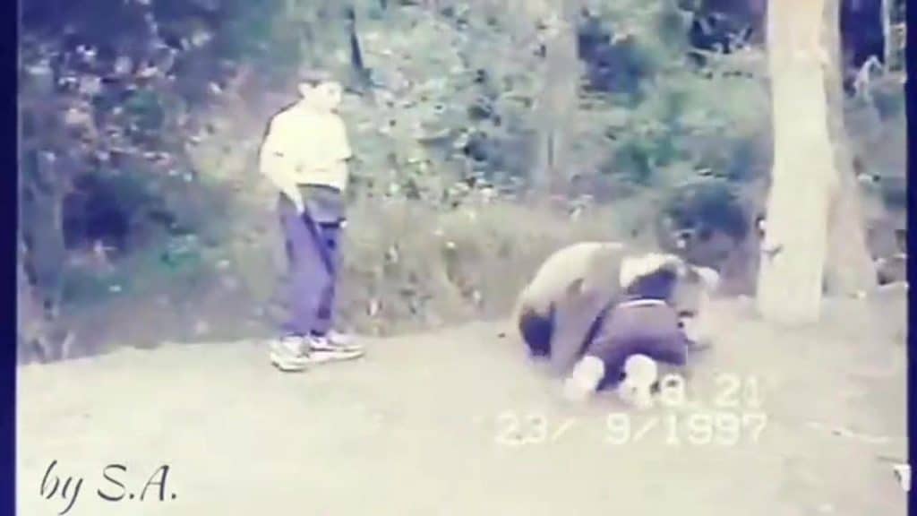 @khabib_nurmagomedov Vs BEAR
 Young Kahbib wrestling a bear.
 credit via @fightersden_ with 
 .
 #ufc229 #khabibnurmagomedov #khabib #khabibvsbear #khabibbear #bear #wrestling #wrestlingbears #sambo #...