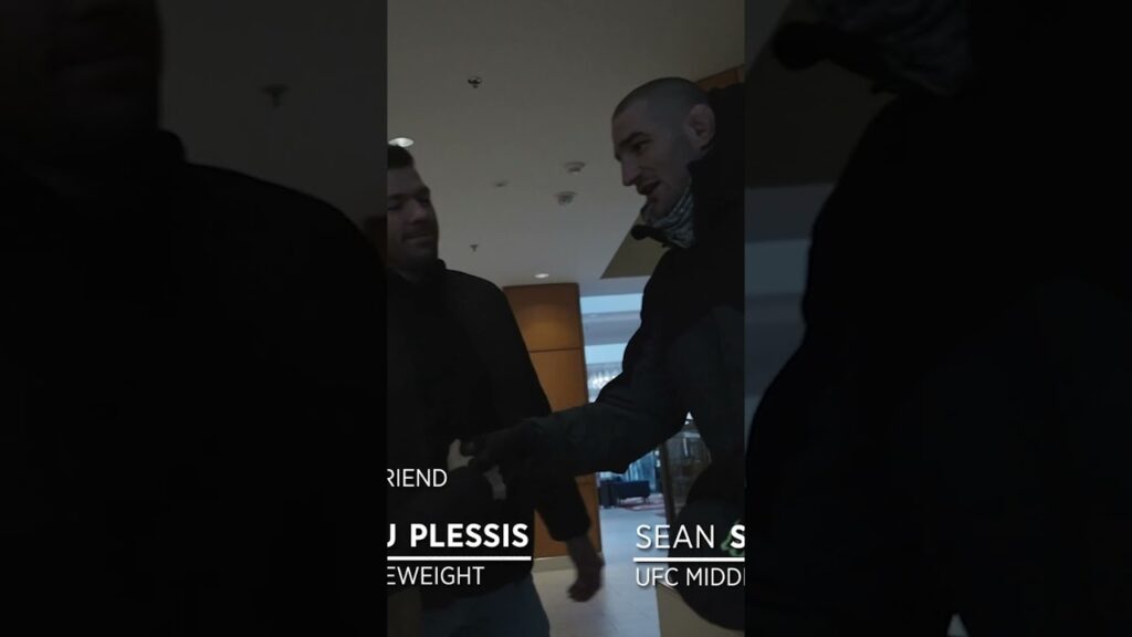 A Sean Strickland and Dricus du Plessis run-in at the hotel in episode 3 of #UFC297 Embedded 😳