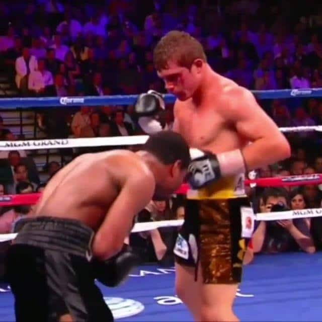 A beautiful setup by Canelo
