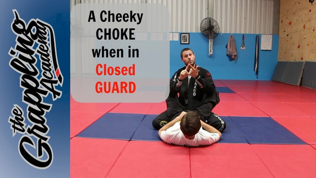 A cheeky little choke when caught in closed guard!