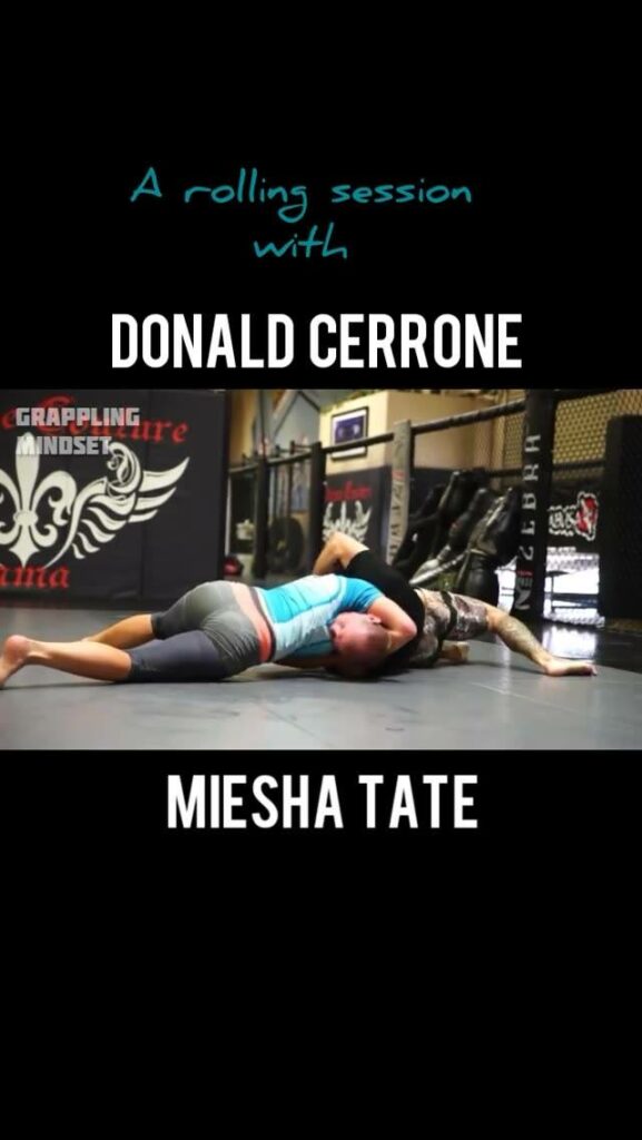 A rolling session with Donald Cerrone and Miesha Tate