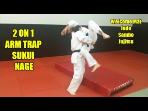 ARM TRAP SUKUI NAGE USING 2 ON 1 GRIP