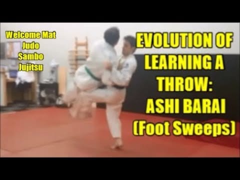 ASHI BARAI  EVOLUTION OF LEARNING A THROW Okuri Ashi Barai Sliding Foot Sweep