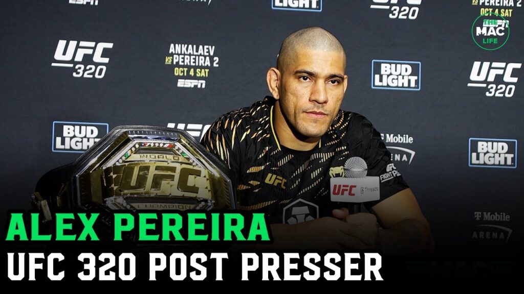 Alex Pereira calls Jon Jones for White House | UFC 320 Post Presser