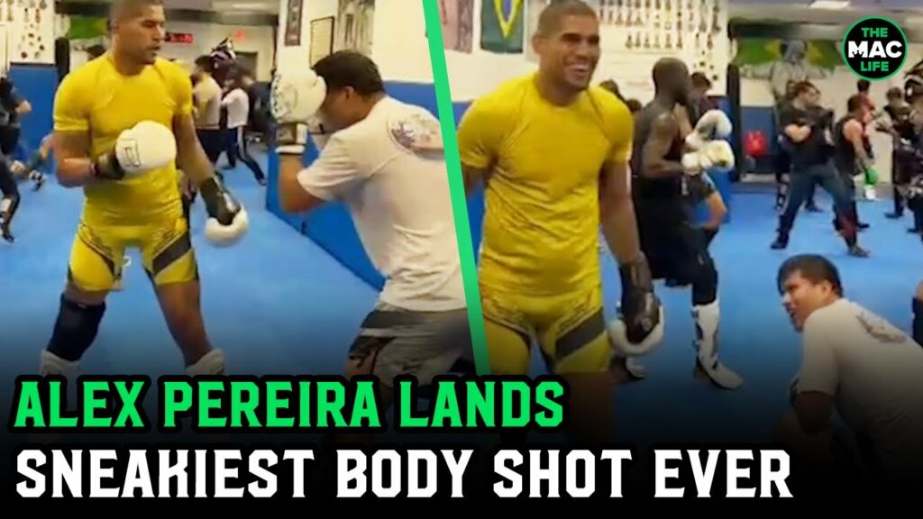 Alex Pereira drops sparring partner with sneakiest body shot ever