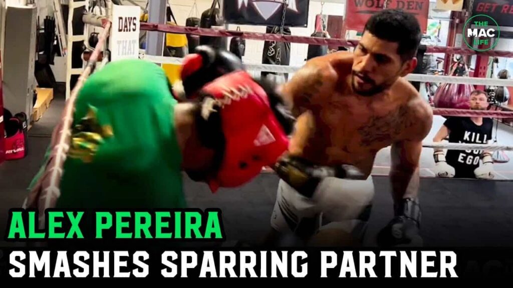Alex Pereira smashes sparring partner ahead of Israel Adesanya rematch