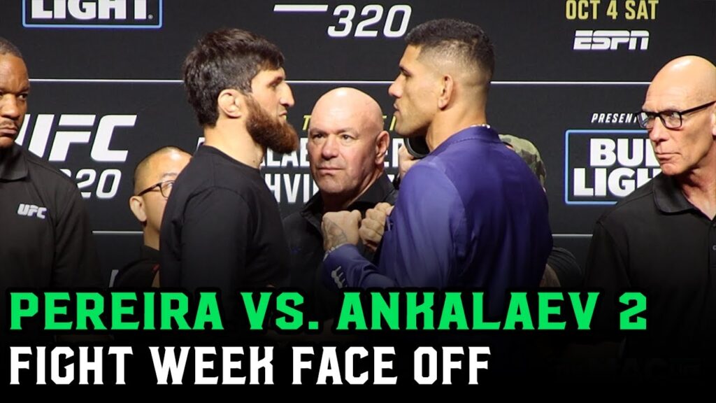 Alex Pereira vs. Magomed Ankalaev Fight Week Face Off
