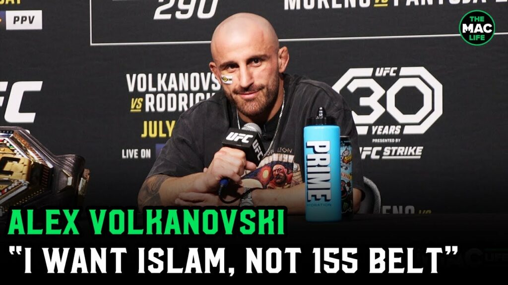 Alex Volkanovski: 'Beat Islam Makhachev or win lightweight title? I want to beat Islam'