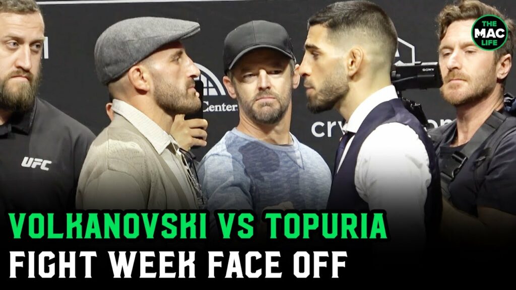 Alex Volkanovski vs. Ilia Topuria Face Off