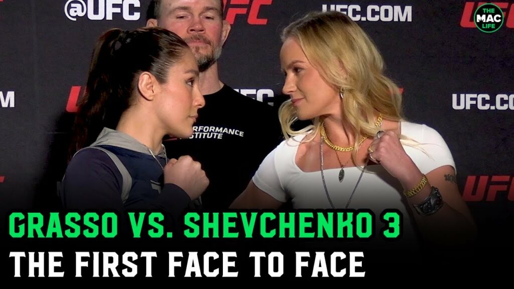 Alexa Grasso vs. Valentina Shevchenko 3 First Face to Face