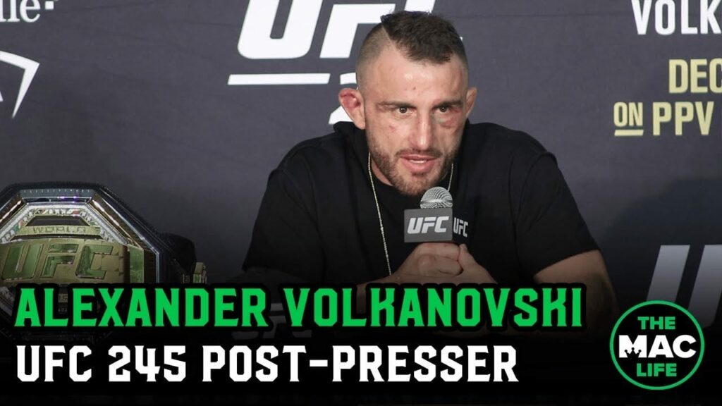 Alexander Volkanovski open to Max Holloway rematch | UFC 245 Post-Fight Press Conference