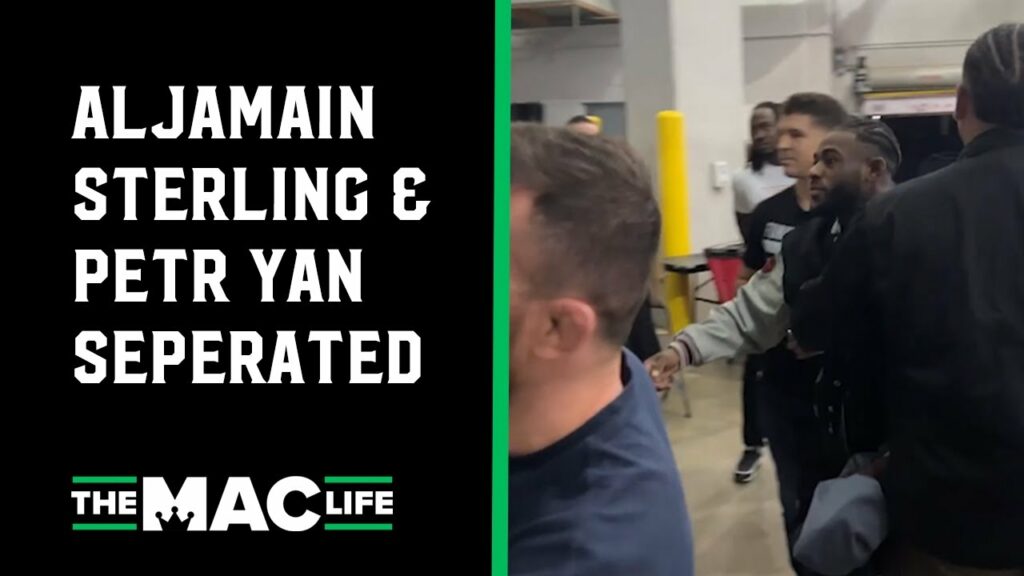 Aljamain Sterling and Petr Yan separated backstage