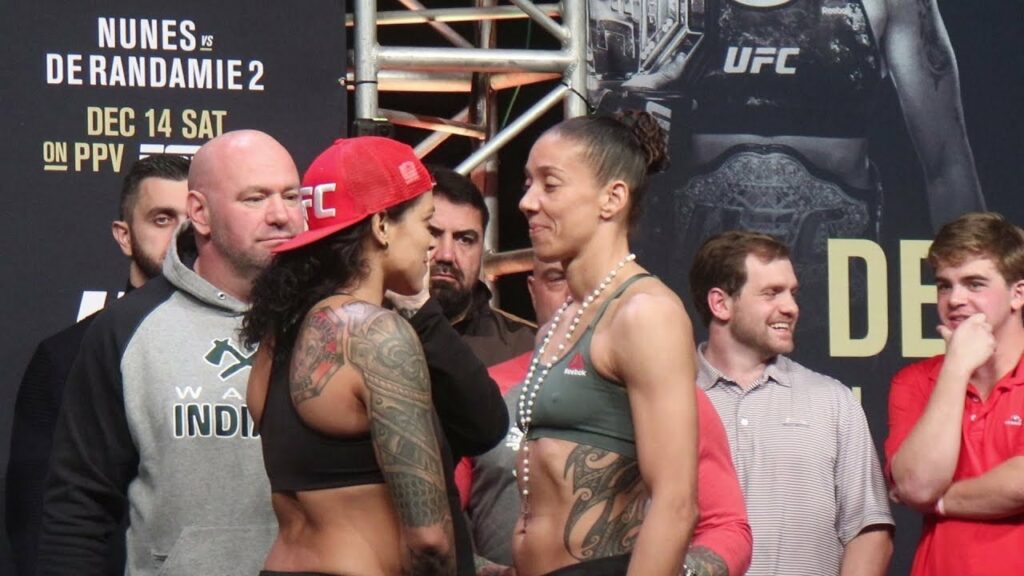 Amanda Nunes vs. Germaine de Randamie Face Off | UFC 245 Ceremonial Weigh-Ins