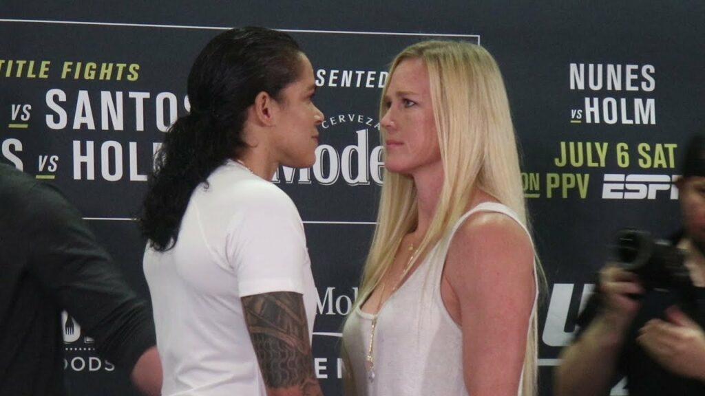 Amanda Nunes vs. Holly Holm Face Off | UFC 239 Media Day