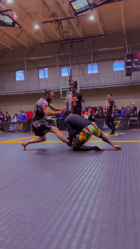 Ankle pick to the outside heel hook! Are you leg hunting? Or still ain’t on tha