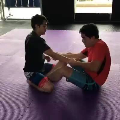 Arm drag butterfly sweep to the saddle