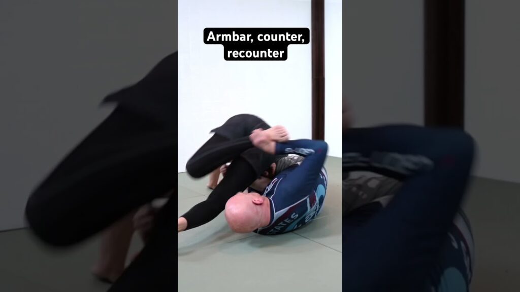 Armbar, stacking counter, spinunder recounter, pullover reset, arm switch grip break #bjj #nogi