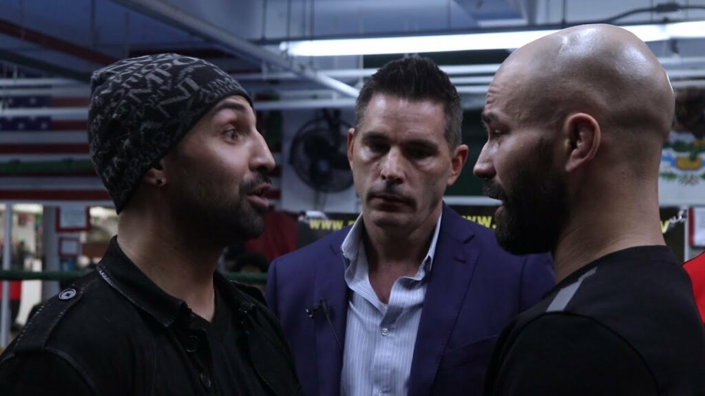 Artem Lobov and Paulie Malignaggi Face Off at Bare Knuckle FC Media Day