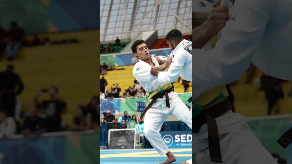 🤯 Ashi Barai & Arm Bar Sequence by Luan Veras | Brazilian National #ibjjf #cbjj #shorts #bjj