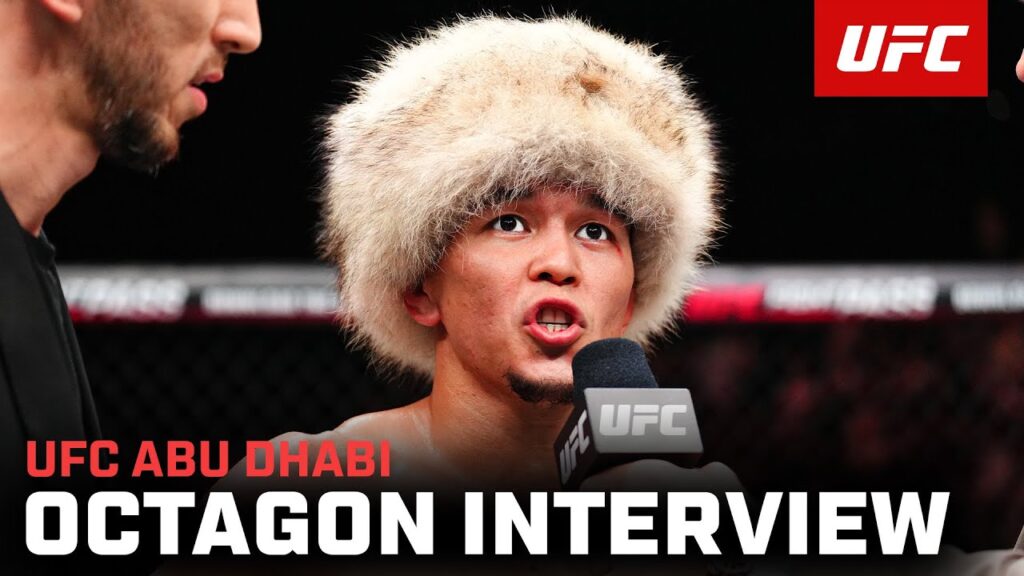 Asu Almabayev Octagon Interview | UFC Abu Dhabi