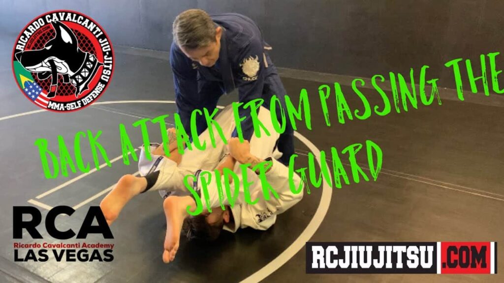 Attack the back from passing the spider Guard