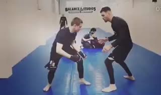 Awesome arm-in guiillotine to back take by @ricardo migliarese. Learn the best gu...