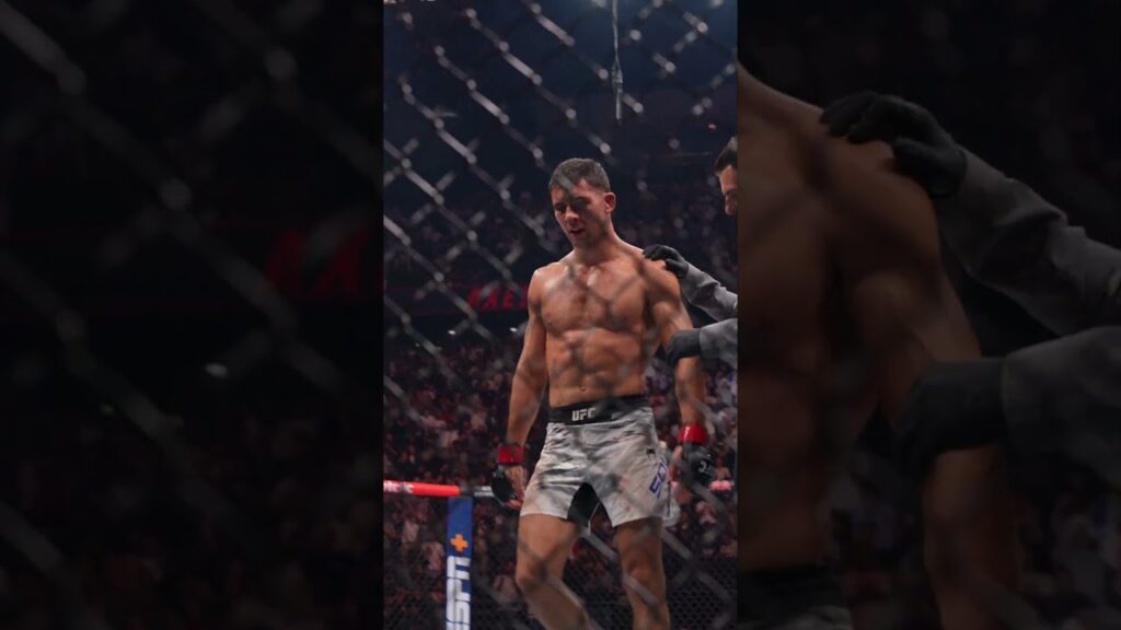 Axel Sola gets the TKO in round 3😳 #ufcparis