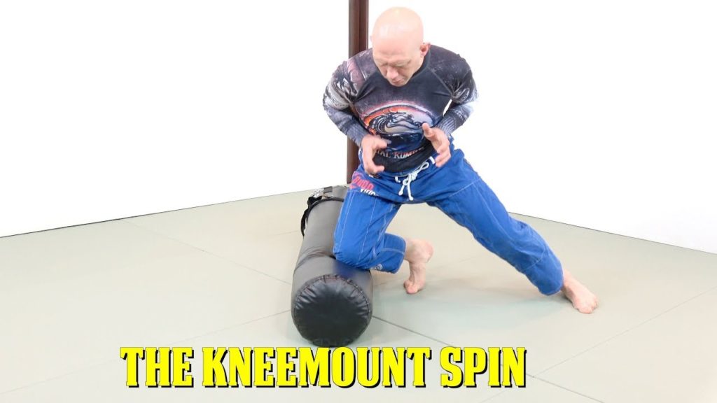 BJJ Bag Drill 1, The Kneemount Spin and Application
