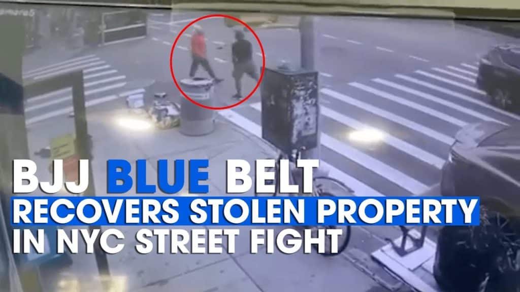 BJJ Blue Belt Catches Thief!!! (Gracie Breakdown)