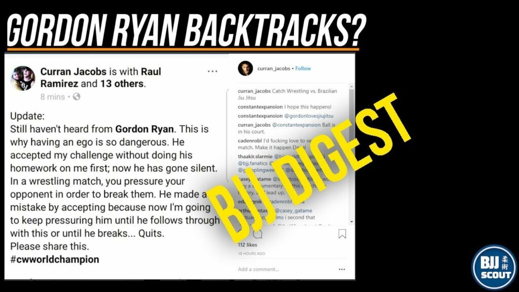 BJJ Digest #42:Fighters Weigh in On Khabib/McGregor, Gordon Ryan Chickens out? & More