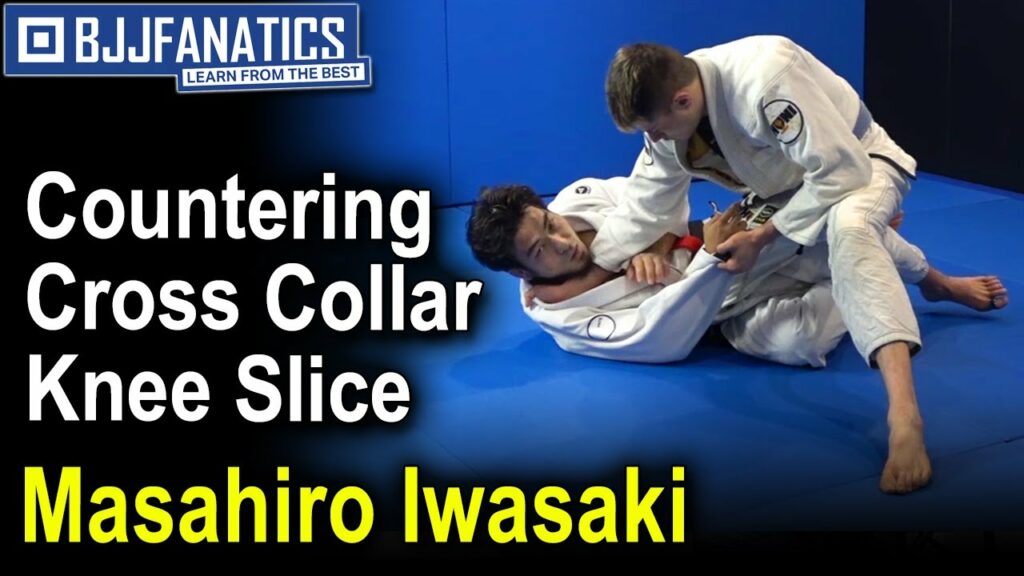 BJJ Moves - Countering Cross Collar Knee Slice by Masahiro Iwasaki