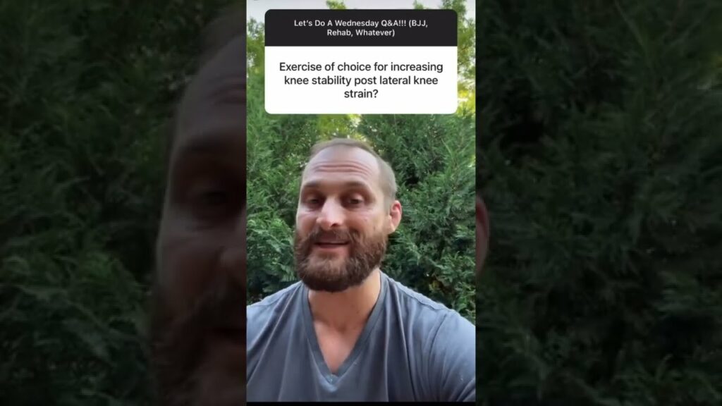 BJJ Q&A - Exercise(s) of Choice For Knee Stability After Lateral Knee Sprain #shorts