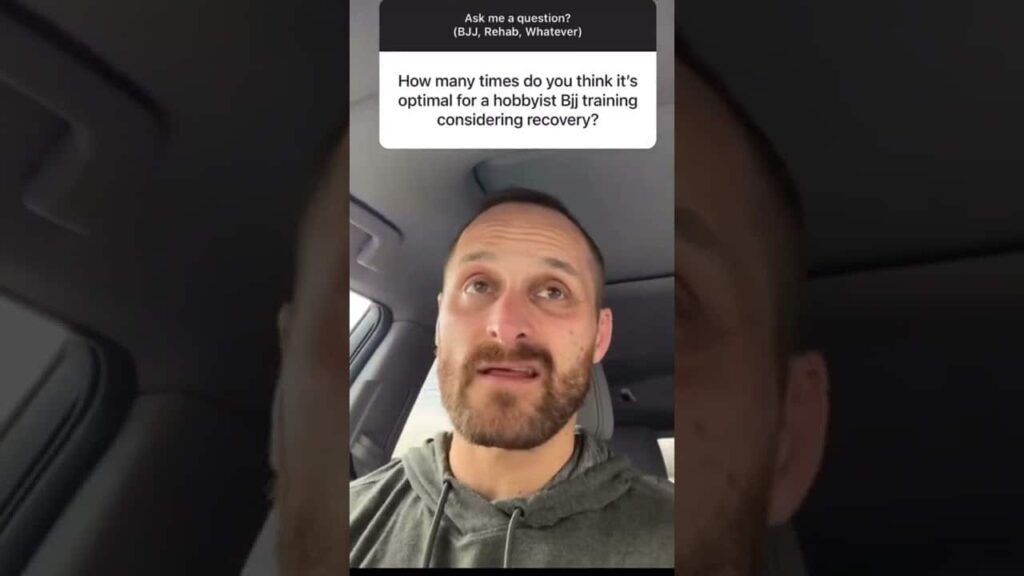 BJJ Q&A - Optimal Training Frequency For A BJJ Hobbyist #shorts