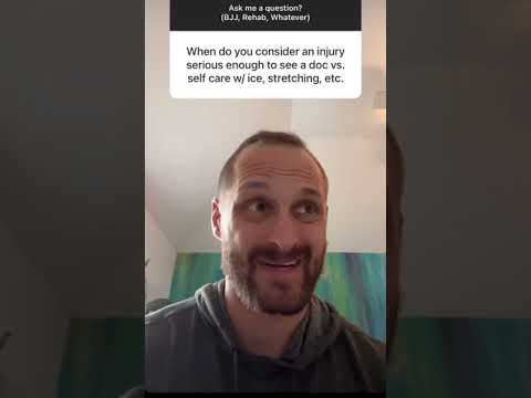 BJJ Q&A - When Is An Injury Serious Enough To See A Doc? #shorts