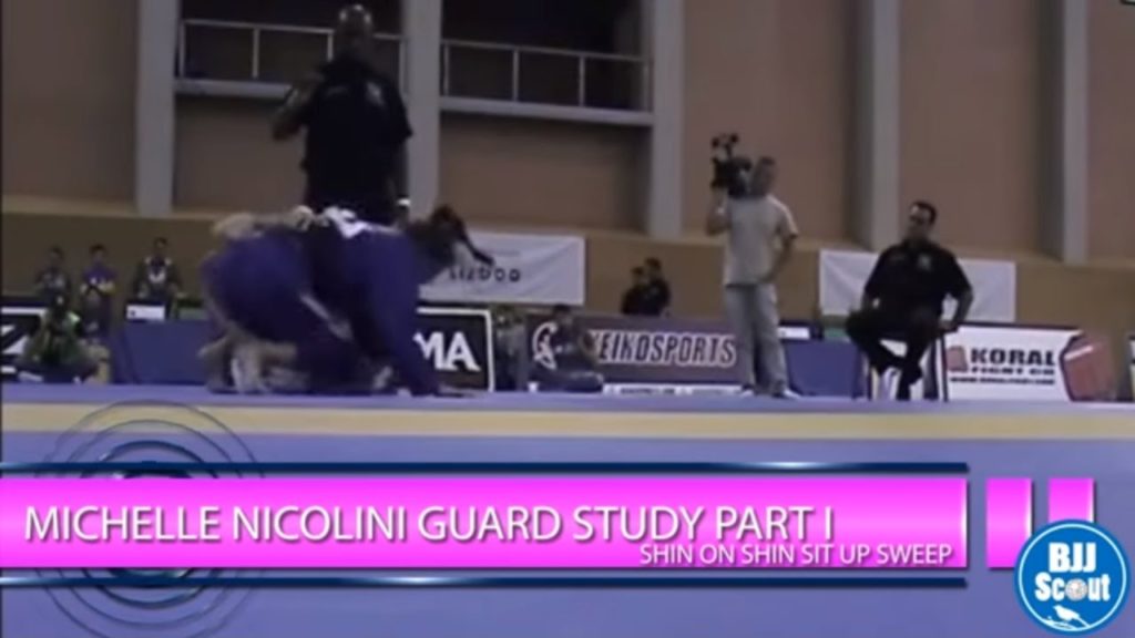 BJJ Scout: Michelle Nicolini Guard Study Part 1: Shin-on-Shin Sit up Sweep