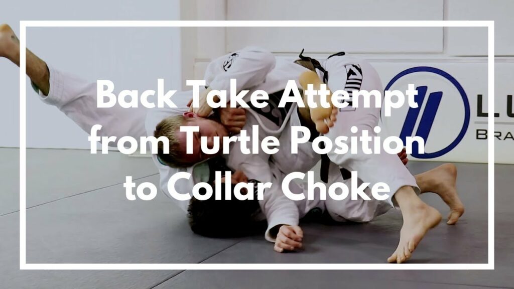 Back Take Attempt from Turtle Position to Collar Choke