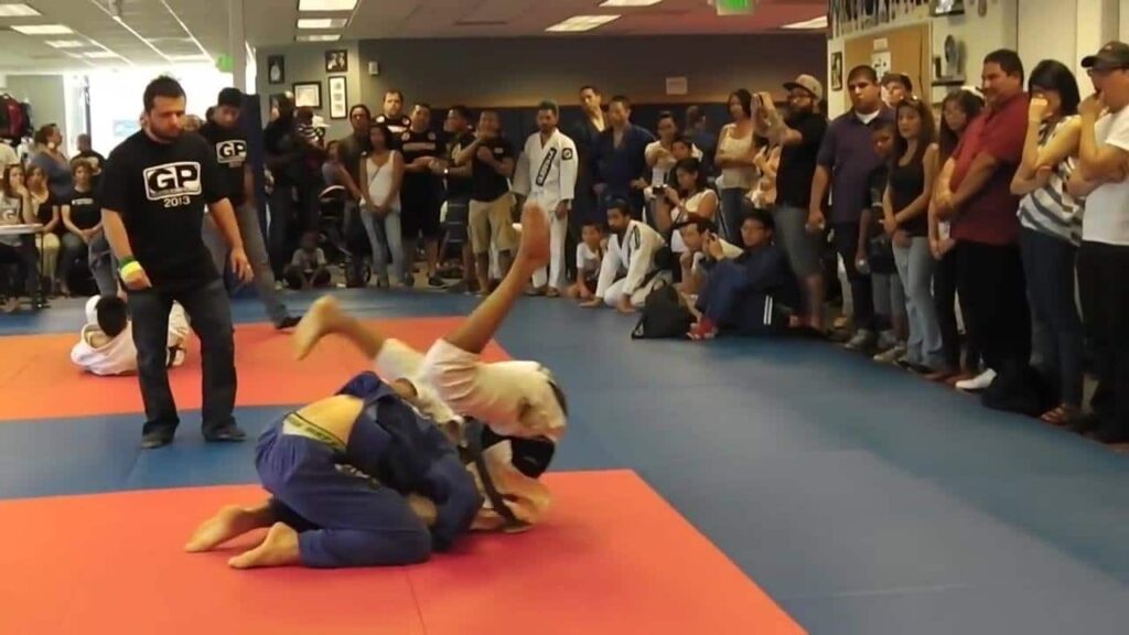 Backflip from back take escape