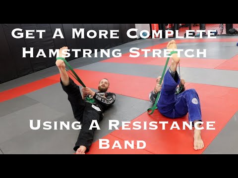 Banded Hamstring Stretch For Improved Flexibility and Hip Mobility